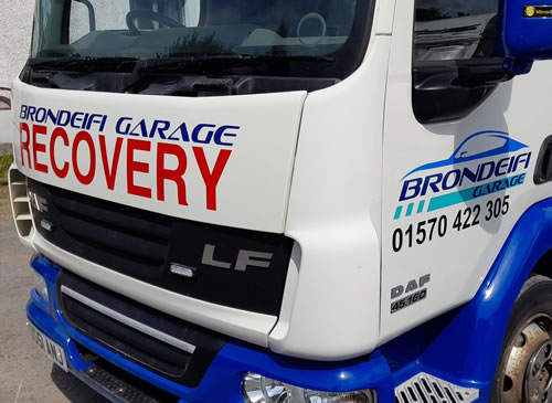 Lorry graphics and fleet vehicle livery near Carmarthen