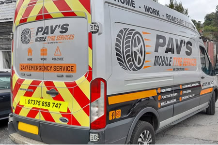 Van graphics and commercial vehicle lettering by Action Graffix near Carmarthen
